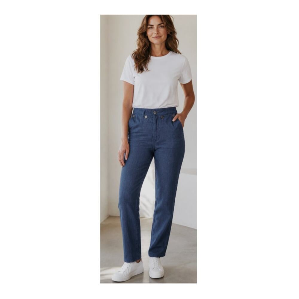 French Connection Dark Denim Sailor Jeans size 6